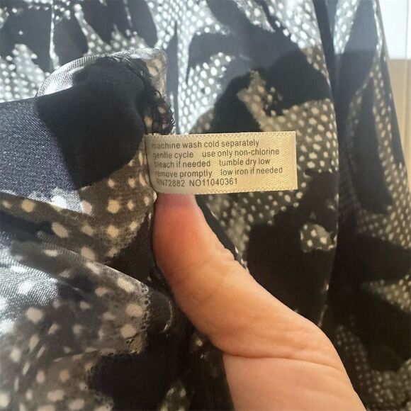 Fashion Bug 4X Oversized Abstract Floral Blouse | Vintage Y2K Goth Boho Chic - Picture 10 of 10